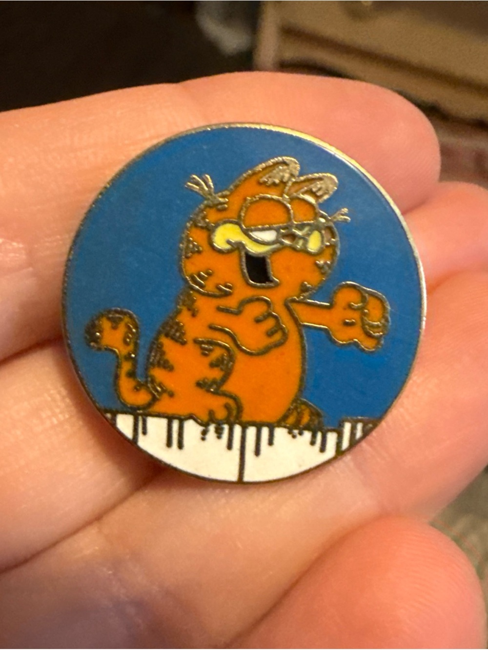 Garfield Pin button Vintage  1978 kat’s meow